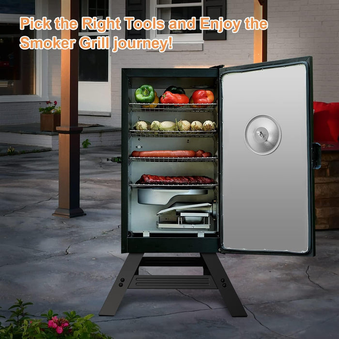 Digital Electric Smoker Stand for Masterbuilt 30 inch & 40 inch Digital Electric Smokers, Fits Masterbuilt MB20101114 MB20071117, MB2007042 Leg Extension Kit with Wheels Accessories - Grill Parts America