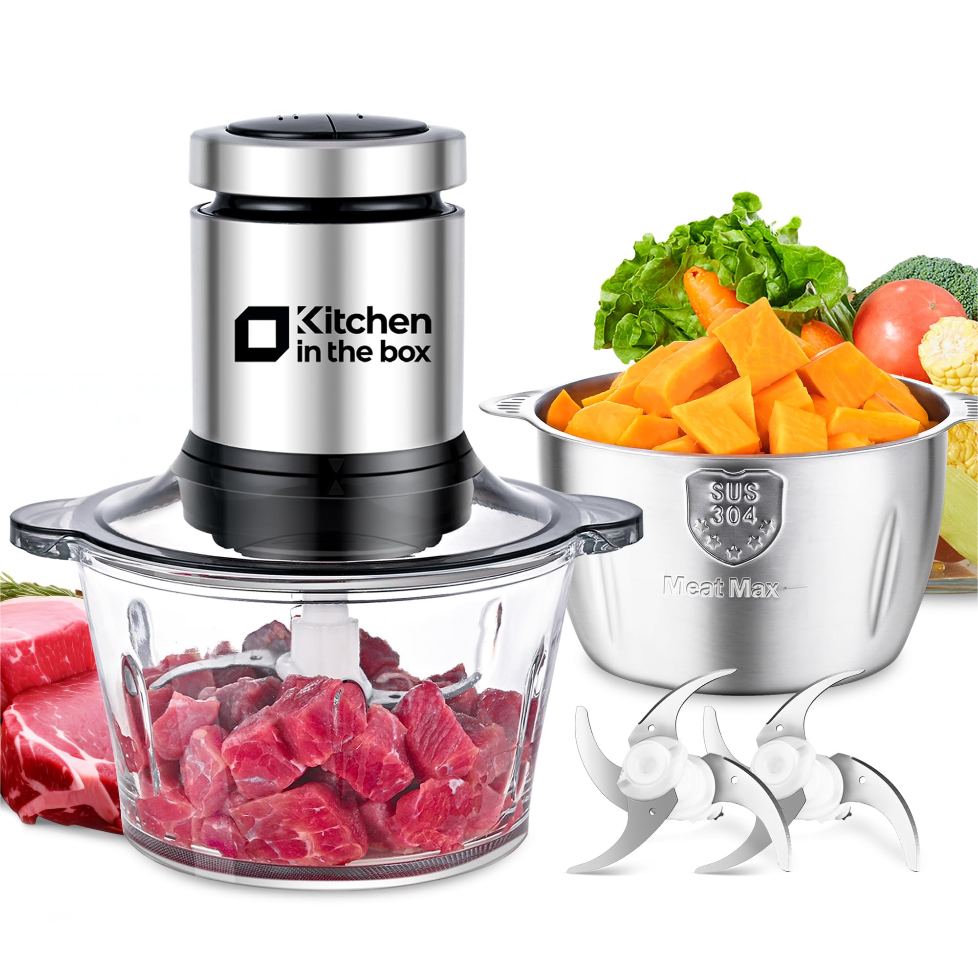 Kitchen in the Box Mini Food Processor - Thumbnail 2