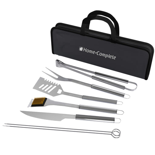 16-Piece BBQ Grill Accessories Set - Barbecue Tool Kit with Aluminum Case for Home Grilling - Great Gift for Birthday or Father’s Day by Home-Complete - Grill Parts America