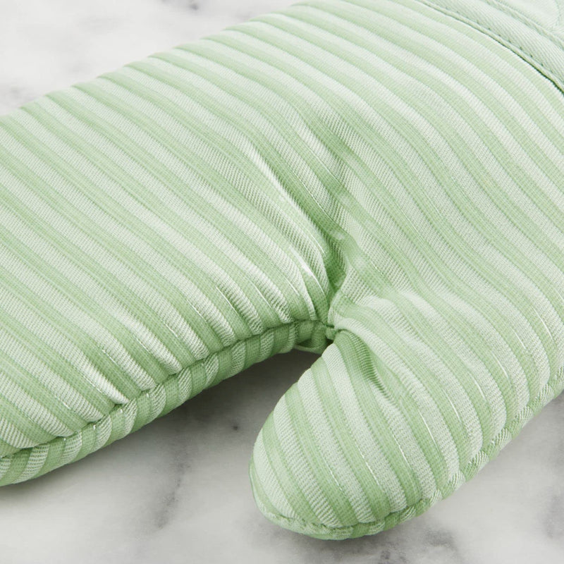 KITCHENAID Quilted Cotton Terry Cloth Oven Mitt, Pot Holder, Kitchen Towel 4-Pack Set, Heat Resistant, Silicone Grip, Gift Set, Pistachio, 16"x26", 7"x13" & 7"x10" - Grill Parts America