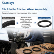 Koatukys 2PCS friction wheel 935-04054 735-04054 for patio equipment