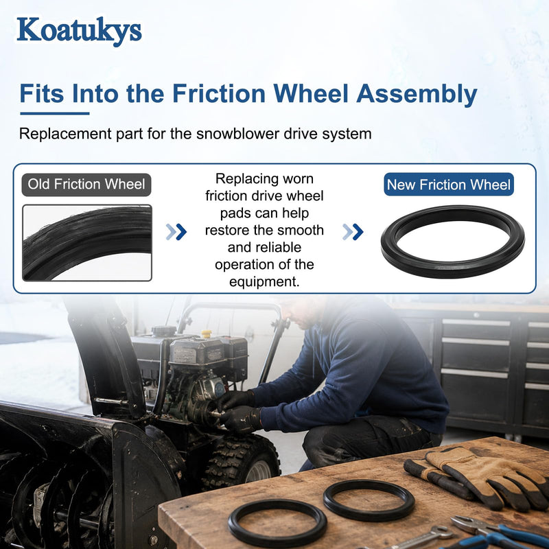 Koatukys 2PCS friction wheel 935-04054 735-04054 for patio equipment