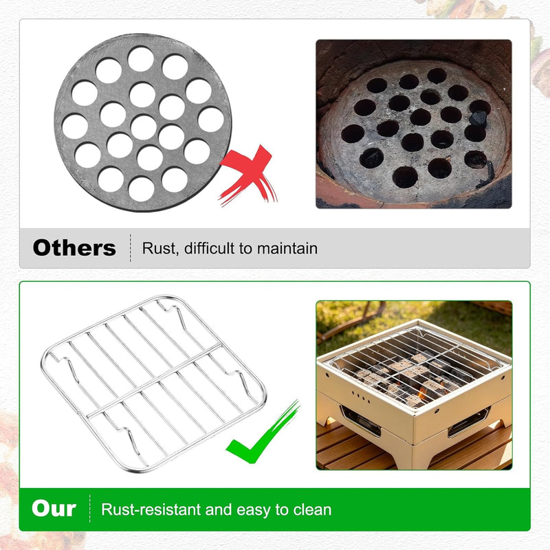 1 Pack Grill Grate Replacement, Steel Grill Grates for BBQ Parts [3.74 Inch]