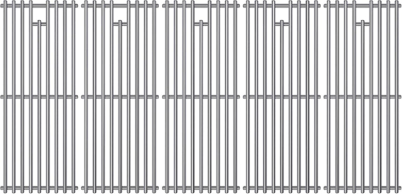 9MM 16517 Grill Grates Replacement for Bull Grill Replacement Parts, BBQ Bull Brahma 5 Burner 57568, 57569, 57568CE, 19” Lion Premium 40” 4 Burner L90000, 90000, 65073 Stainless Steel Grids