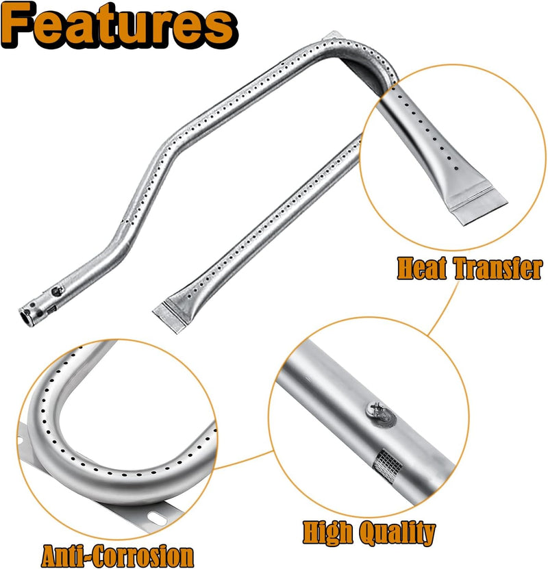 730-0337 Grill Replacement Parts for Jenn Air 4 Burner 720-0337 720-0512 730-0512 242610 Members Mark 720-0586A Jennair Gas Grill Parts Stainless Steel NGCHP2 Heat Plates 115-8500-0 Burner Tube