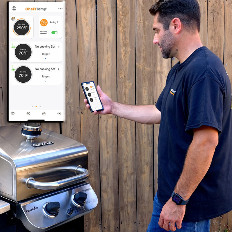 ProTemp S1 Patented Smart Grill Gauge Thermometer Hub Wi-Fi and Bluetooth for Weber Kamado Joe Grills Smoker Offset Upgrade Replacement Accessories (Universal Version, not for Big Green Egg) - Grill Parts America
