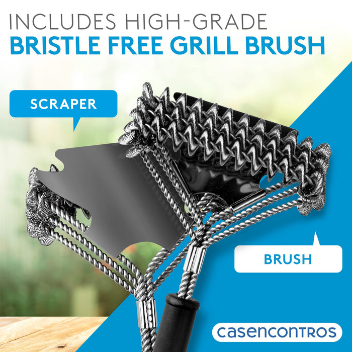 CASENCONTROS - Griddle Cleaning Kit for Blackstone [12 Pcs] - Flat Top Grill Accessories and Grill Cleaning Kit - Griddle Cleaner Set with Cleaning Pads, Grill Brush, Cleaning Bricks, Brush and Towels - Grill Parts America