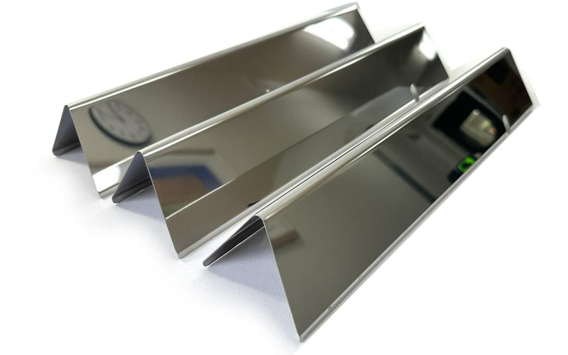 Weber Flavorizer Bar Set - 3pc. - Stainless Steel - (15-1/4in.)