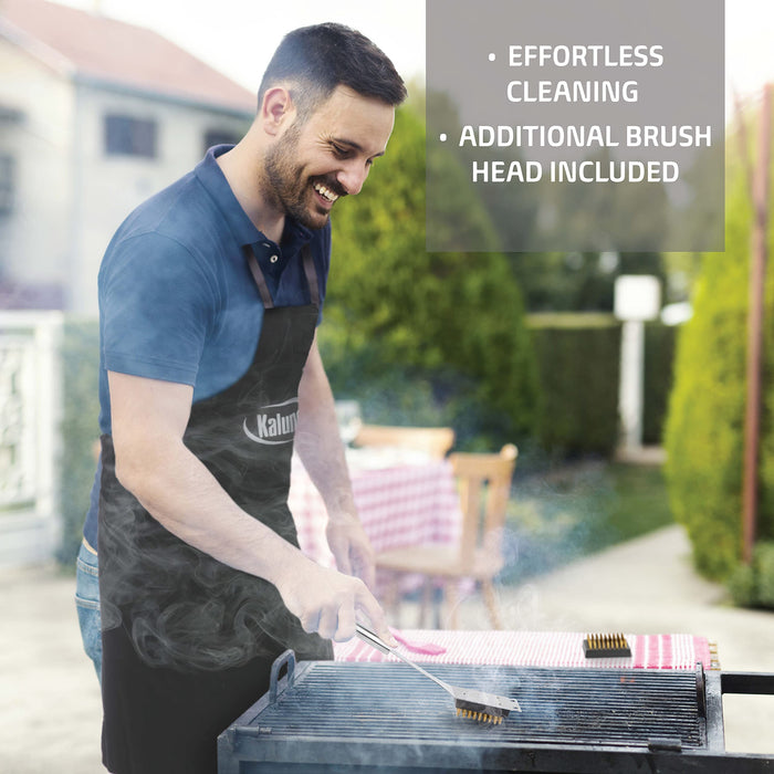 Kaluns Grilling Accessories, Dad Gifts for Fathers Day Grilling Gifts, Heavy Duty Stainless Steel Grill Set BBQ Grill Accessories for Outdoor Grill with Aluminum Case and Apron, Best Gifts for Men Dad - Grill Parts America