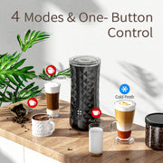 Milk Frother Automatic, Electric Milk Steamer 4-in-1, Hot & Cold Foam Maker for Coffee Latte, Cappuccinos, Macchiato, Matcha, Hot Chocolate, 8.1oz/240ml Milk Warmer, Swift, Quiet, Easy to Clean - Grill Parts America