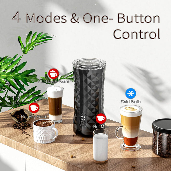 Milk Frother Automatic, Electric Milk Steamer 4-in-1, Hot & Cold Foam Maker for Coffee Latte, Cappuccinos, Macchiato, Matcha, Hot Chocolate, 8.1oz/240ml Milk Warmer, Swift, Quiet, Easy to Clean - Grill Parts America