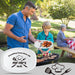 R HORSE Father Grill Platter Gift Grandpa BBQ Serving Tray Plate White Oval Serving Dishes Grandpa Men Father Day Birthday Christmas New Year Gift for Salad Dessert Appetizers Outdoor Indoor Cooking - Grill Parts America