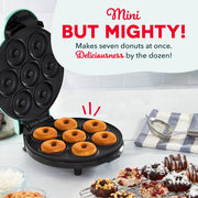 DASH Mini Donut Maker Machine for Kid-Friendly Breakfast, Snacks, Desserts & More with Non-stick Surface, Makes 7 Doughnuts - Aqua - Grill Parts America