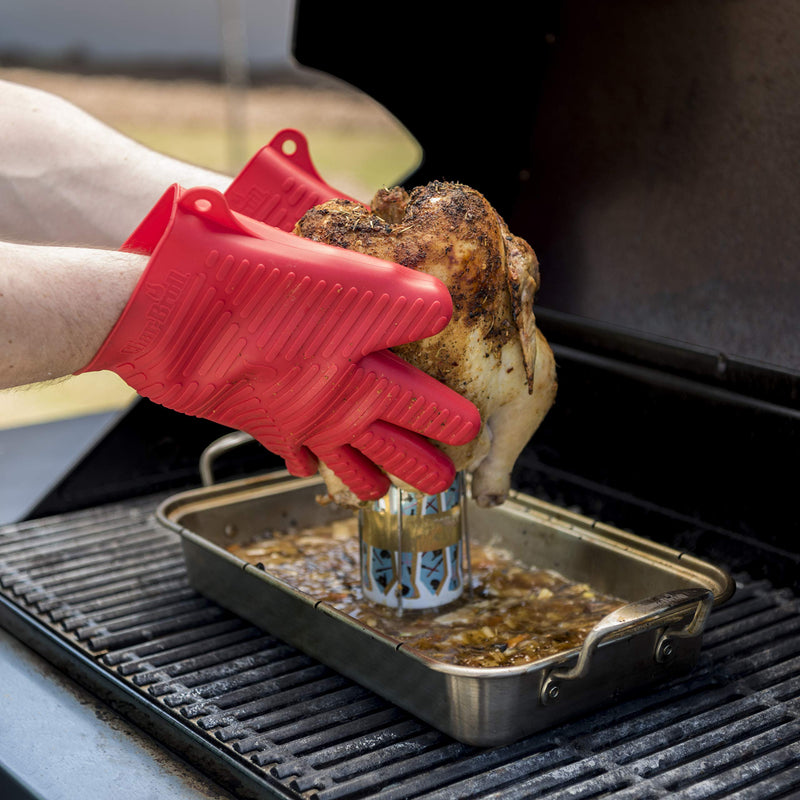 Char-Broil 7884572R08 Grill Plus Beer Can Chicken Roasting Rack, Silver - Grill Parts America