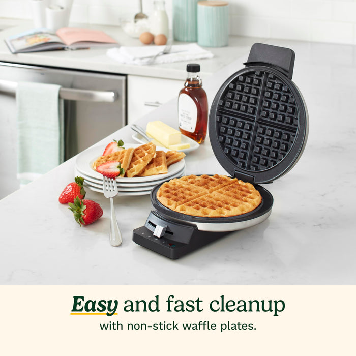 Cuisinart WMR-CAP2 Round Classic Waffle Maker, Brushed Stainless,Silver - Grill Parts America
