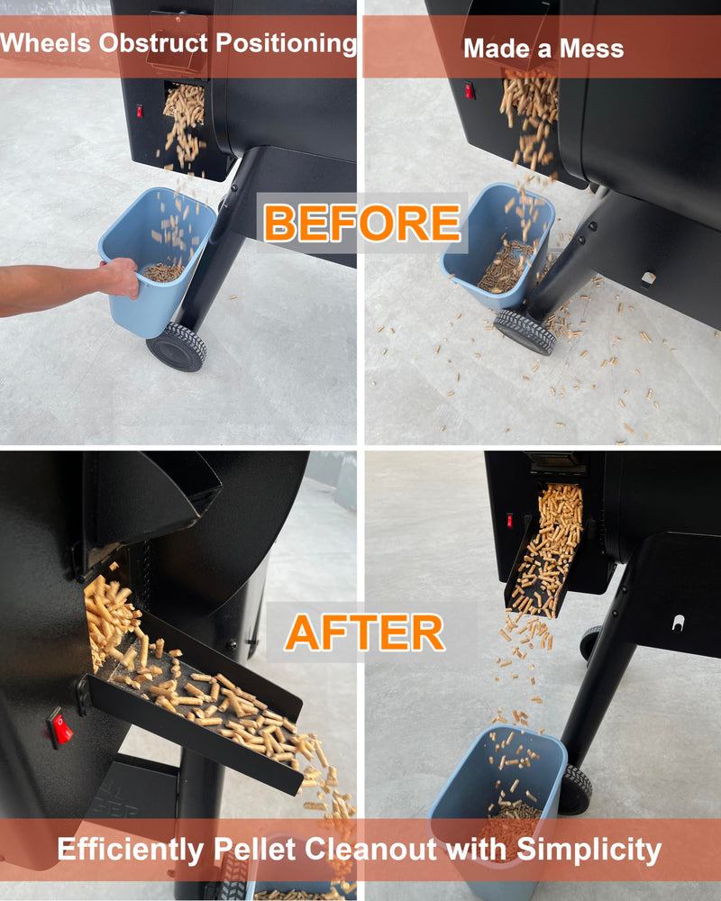 Pellet Grill Magnetic Helper Chute: Effortless Pellet Collection, Accessories for Traeger and Pit Boss Grill, Magnetic Pellet Slide for Emptying Pellet Grill Hoppers - Grill Parts America