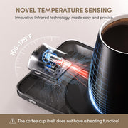ikago Smart Heated Coffee Mug Warmer & Mug Set - Heated Mug Warmer with Auto Shut Off, 1°F Precise Temperature Control Mug Warmer, Electric Coffee Mug Warmer for Desk, Birthday Gifts for Women and Men - Grill Parts America