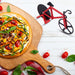 ODDIER Bicycle Shape Pizza Cutter,Ergonomic Handle Cutter, Baking Slicer Blade Stainless Steel Knife,Super Sharp Wheel Pizza Scraper Chopper - Grill Parts America
