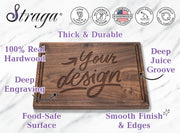 Straga Personalized Cutting Boards | Handmade Wood Engraved Charcuterie | Custom Father's Day Gift for Dad, Husband, Grandpa, King of the Grill, Dad's Barbeque, Grill Master, Dad's BBQ - Grill Parts America