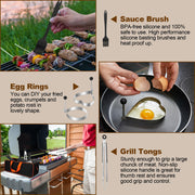 14PCS Griddle Accessories Kit, Flat Top Grill Accessories Set for Blackstone and Camp Chef, Grill Spatula Set with Enlarged Spatulas, Scraper for Outdoor Barbecue - Grill Parts America