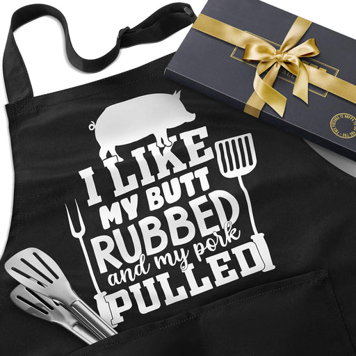 Funny BBQ Apron Gifts for Men, Hilarious Grill Chef Apron with Pockets, Adjustable Cooking Apron - Birthday & Fathers Day Gifts for Dad Husband Brother Boyfriend Grandpa - Grill Parts America