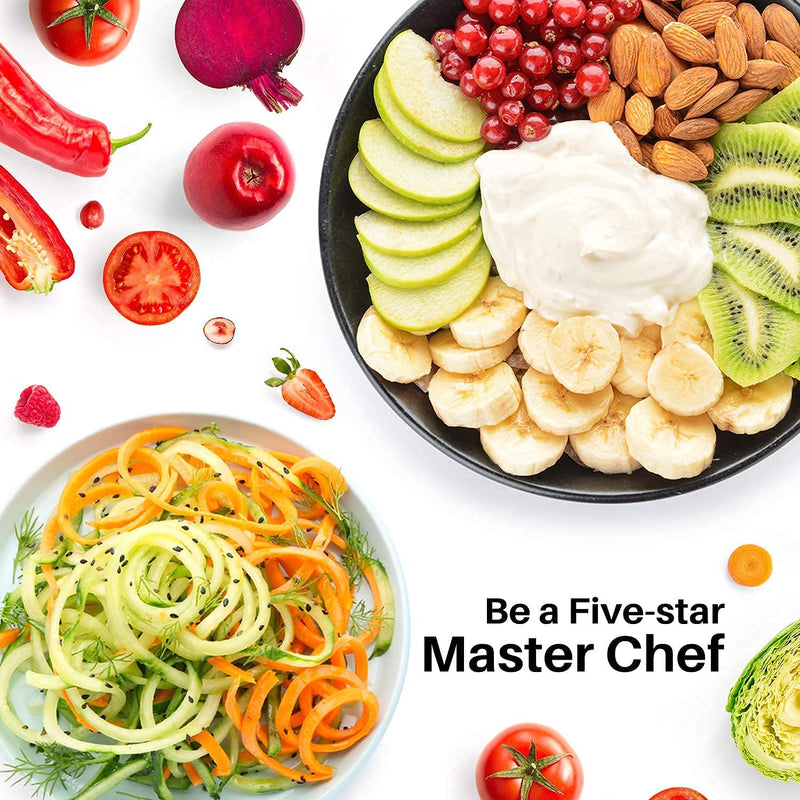 Bestand Spiralizer Attachment Compatible with KitchenAid Stand Mixer, Comes with Peel, Core and Slice, Not KitchenAid Brand Spiralizer Attachment (5 Blades) - Grill Parts America