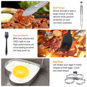 Blackstone Griddle Accessories Kit,16pcs Flat Top Grill Accessories Set for Blackstone and Camp Chef with Spatula,Scraper,Griddle Cleaning Kit &Carry Bag,Great for Outdoor BBQ & Teppanyaki and Camping - Grill Parts America