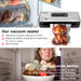 Food Vacuum Sealer Machine 10-In-1 with Bag Storage(Up to 20FT) and Cutter, INKBIRD Food Sealer Vacuum Sealer for Food with Moist/Dry/Canister 5 Food Modes, Starter Kits Bags*5 and Bag Roll*1, 85KPa - Grill Parts America