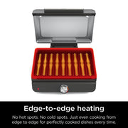 Ninja Griddle and Indoor Grill, 14’’, Electric Grill, For Steak, Burgers, Salmon, Veggies, and More, Pancake Griddle, Nonstick, Dishwasher Safe, 500F, Even Cooking, Silver, GR101 - Grill Parts America