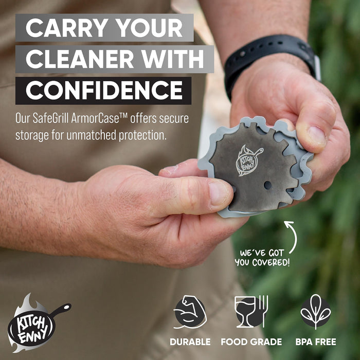 Stocking Stuffers for Adults - BBQ Grill Accessories, Bristle-Free Camping Accessories, Perfect BBQ Gifts for Men Who Like Grilling, Grill Scraper for Outdoor Grill, Dads Who Have Everything - Grill Parts America