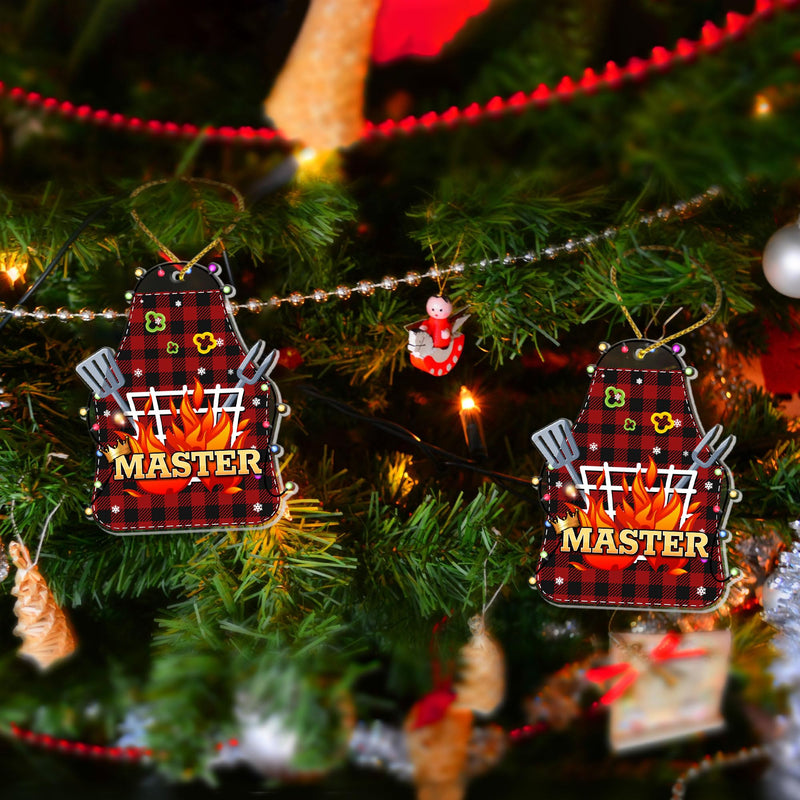 MUCHNEE BBQ Christmas Ornament 2024, Smoker BBQ Gifts, Barbecue Gift, Funny BBQ Apron Acrylic Ornaments, Birthday Xmas for BBQ Lovers Family Friends, King of The Grill Xmas Tree Decor - Grill Parts America
