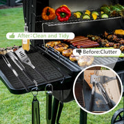 Pet Baby 2PCS Silicone Griddle Tools Mat, Large Spatula Mat with Drip Pad Griddle Silicone Mat Side Shelf Mat for Grill BBQ Griddle Accessories(Black15.35"*10.63") - Grill Parts America