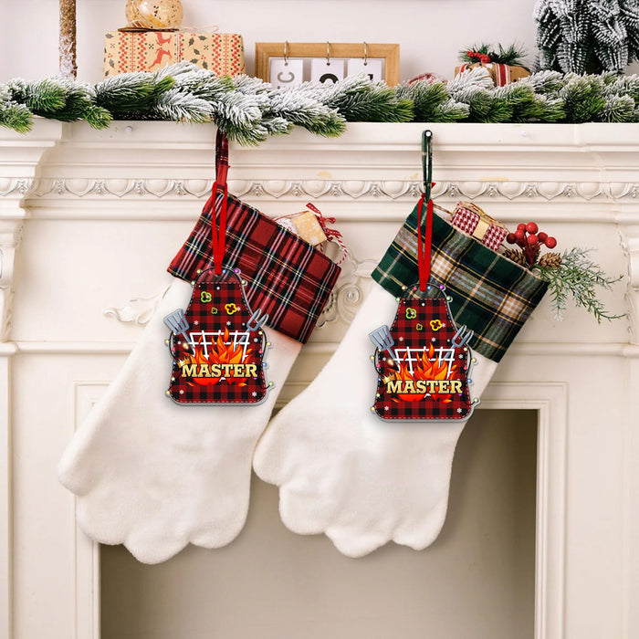 MUCHNEE BBQ Christmas Ornament 2024, Smoker BBQ Gifts, Barbecue Gift, Funny BBQ Apron Acrylic Ornaments, Birthday Xmas for BBQ Lovers Family Friends, King of The Grill Xmas Tree Decor - Grill Parts America