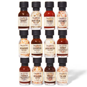 Thoughtfully Gourmet, Wild Western-Themed BBQ Sauce and Rubs Book Gift Set, Includes Honey BBQ, Montreal BBQ Rub & More, Great Gift for Men, Set of 12 - Grill Parts America