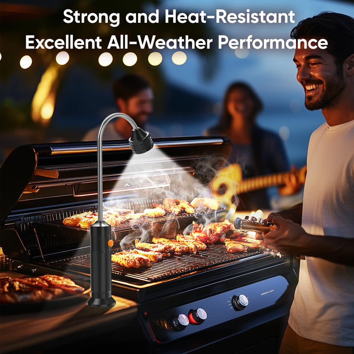 Grill Light BBQ Grilling Accessories: Unique Birthday Gifts for Men, Anniversary Mens Gifts Ideas for Husband, Outdoor Bright Magnetic LED BBQ Light, Smoker Grill Accessories Grill Tools, 2 Pack - Grill Parts America