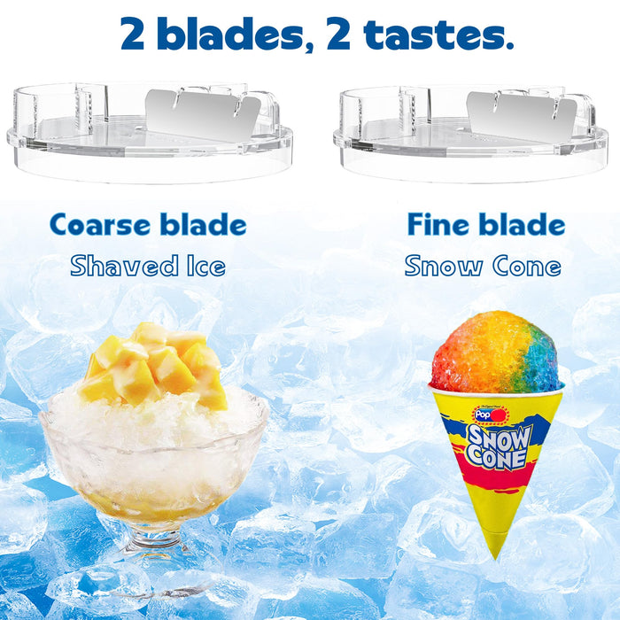 Shaved Ice Attachment for KitchenAid Stand Mixer, Snow Cone Maker for KitchenAid with 8 Ice Molds, Stainless Steel Blade Ice Shaver Attachment for Kitchen Aid Mixer - Grill Parts America