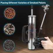 EUTRKei Smoke Tube for Pellet Smoker, Smoke Generator with Air Pump - Continuous Billowing Smoke, Hot or Cold Smoking, for Any Grill or Smoker, Automatic Grill Accessories to Provide Smoking - Grill Parts America