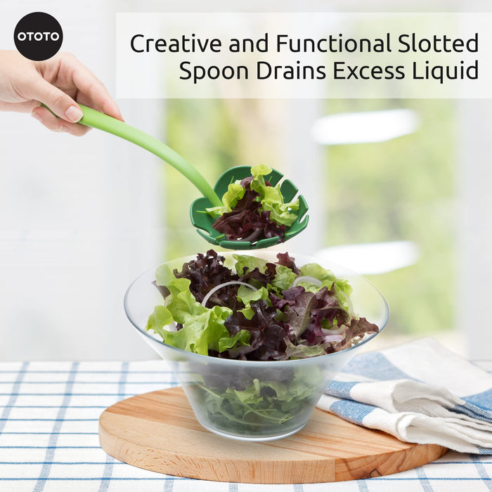 Jungle Spoon Monstera Ladle by OTOTO - BPA-Free Kitchen Spoon High Heat Resistant Nylon Spoon for Cooking for Nonstick Cookware Kitchen Tools & Utensils Spoon, Casserole Spoon - Grill Parts America