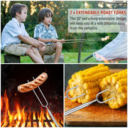 Grill Tools, BBQ Accessories, Grill Accessories, Grill Set for Outdoor Grill, Grill Utensils Stainless Steel Grilling Tools Grill Kit, 122PCS Grilling Gifts for Men Women Christmas - Grill Parts America