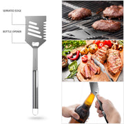 16-Piece BBQ Grill Accessories Set - Barbecue Tool Kit with Aluminum Case for Home Grilling - Great Gift for Birthday or Father’s Day by Home-Complete - Grill Parts America
