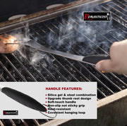 ROMANTICIST 4pc Heavy Duty Grill Accessories for Top Chef - Professional Grill Tools Set & Basic BBQ Tools for Backyard Restaurant Outdoor Kitchen - Deluxe Grill Gift for Dad on Father’s Day Birthday - Grill Parts America