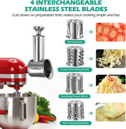 Stainless Steel Slicer Shredder Attachment for KitchenAid Mixer, Cheese Grater, Food Slicer for KitchenAid Mixer, Accessories for Kitchenaid - Grill Parts America