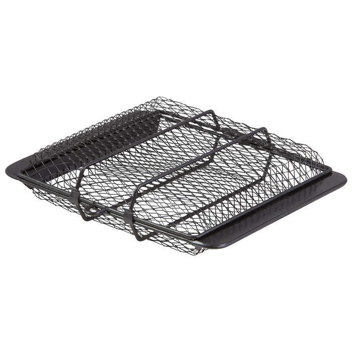 Char-Broil Non-Stick Grill Basket + Cuisinart CNW-328 Non Stick 11-Inch Grill Wok - Grill Parts America