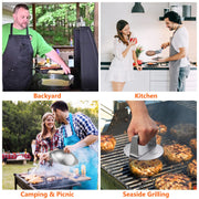 Griddle Accessories, 15 Pcs Flat Top Grill Accessories for Blackstone BBQ Accessories for Outdoor Hibachi Grilling Barbecue Utensil Valentine's Day Gifts for Men with Spatula Set and Burger Press - Grill Parts America