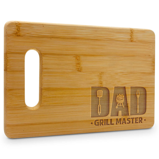 On The Rox Gifts for Dad - Dad Grill Master Cutting Board (9”x6”) - Personalized Dad Gifts for Men - Engraved Bamboo Board for Grill Fathers, Papa, Stepdad - Best Dad Ever Birthday, Fathers' Day Gift - Grill Parts America