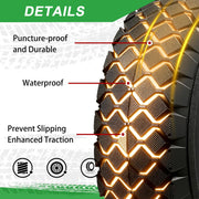 LTNICER 4.10/3.50-4 tire and inner tube with bent valve stem, 2-pack universal replacement patio equipment part