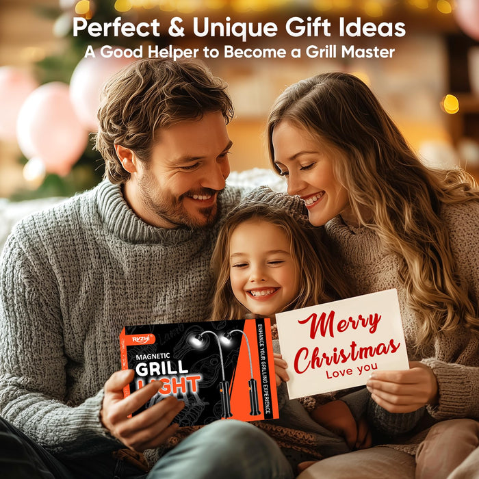 Grill Light BBQ Grilling Accessories: Unique Birthday Gifts for Men, Anniversary Mens Gifts Ideas for Husband, Outdoor Bright Magnetic LED BBQ Light, Smoker Grill Accessories Grill Tools, 2 Pack - Grill Parts America