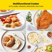 CHEFMAN Multifunctional Digital Air Fryer+ Rotisserie, Dehydrator, Convection Oven, 17 Touch Screen Presets Fry, Roast, Dehydrate, Bake, XL 10L Family Size, Auto Shutoff, Large Easy-View Window, Black - Grill Parts America