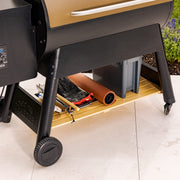 Pellet Grill Storage Shelf Compatible With ONLY The Traeger Pro Series 34 Pellet Grills - Our Durable Bamboo Shelf Provides Extra Storage Space For All Your Pellets And Accessories - Grill Parts America