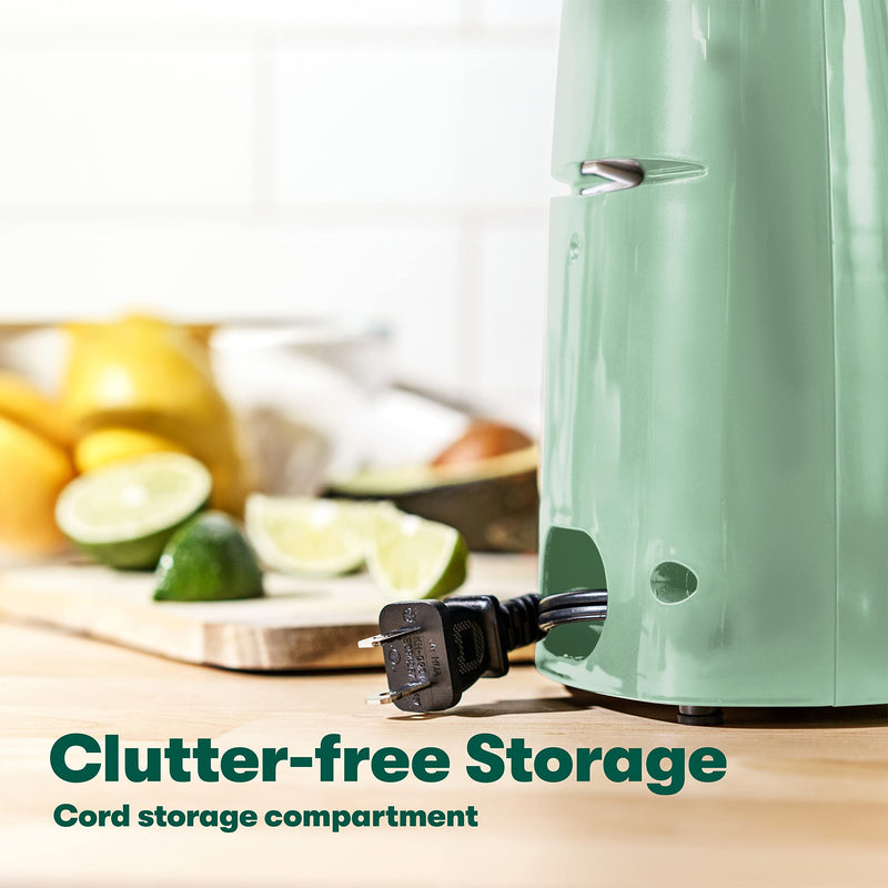 BELLA Electric Can Opener and Knife Sharpener, Multifunctional Jar and Bottle Opener with Removable Cutting Lever and Cord Storage, Stainless Steel Blade, Sage - Grill Parts America